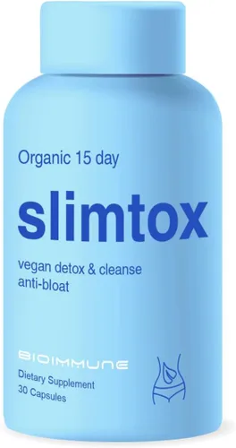 Slimtox™ Limpieza y Desintoxicación de Colon Orgánica de 15 Días para Estómago Plano Menos Hinchazón y LBS con Probióticos - Alivio del