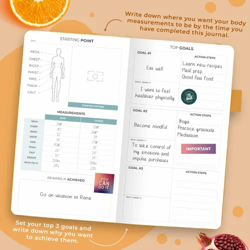 Miniatura 3 de Clever Fox Planificador de Bienestar - Registro Semanal y Diario de Salud y Bienestar, Diario de Alimentos y Planificador de Comidas para Conteo