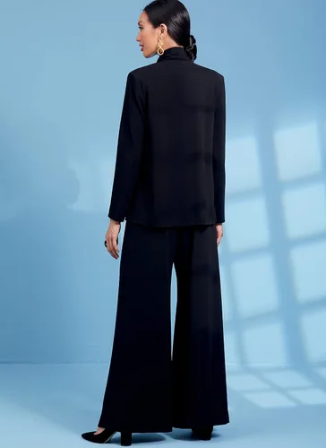 Miniatura 4 de Vogue V1620E5 - Chaqueta sin forro para mujer, parte superior y pantalones holgados, patrones de costura por Tom y Linda Platt, tallas 14-22
