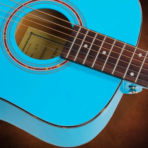 Miniatura 4 de Hola! Music Paquete de guitarra acústica de tamaño 3/4 para principiantes, 6 cuerdas para principiantes, guitarra acústica sólida de abeto