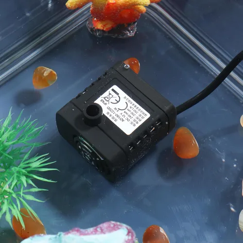 Miniatura 8 de TEHAUX Mini bomba sumergible de 12 V, 380 L/H, bomba de agua ultra silenciosa, bomba de agua portátil para acuario, pecera, estanque, fuente
