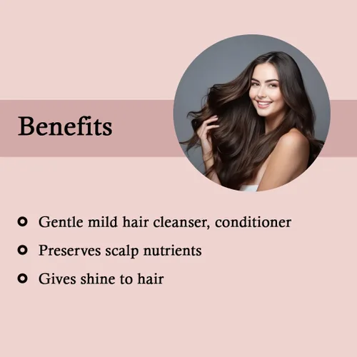 Miniatura 3 de Hibisco Puro(Rosa-sinensis) Polvo para Cabello (Limpiador suave y nutritivo) y Piel - 100 Gms
