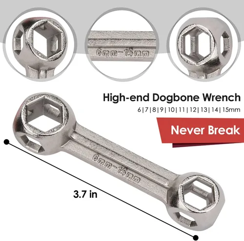 Miniatura 2 de WOTOW Kit de herramientas de reparación de bicicletas, multiherramienta 21 en 1 con llave de hueso, kit de herramientas portátil para bicicleta