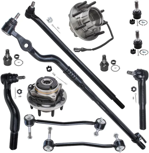 Miniatura 56 de Detroit Axle - Kit de nudillos de dirección delantera izquierda para Ford Edge Lincoln MKX 07-10, cojinete de rueda del lado del conductor, nudillo