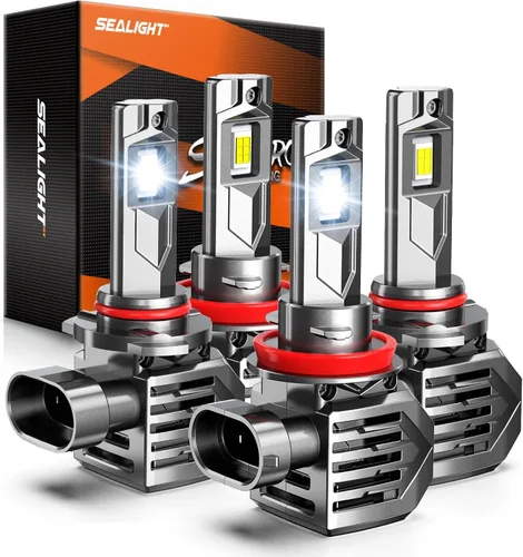 Miniatura 19 de SEALIGHT Bombillas H13 9008, 800 % 36000 LM, bombillas H13 de doble haz superbrillantes, bombillas antiniebla blancas 9008 con ventilador