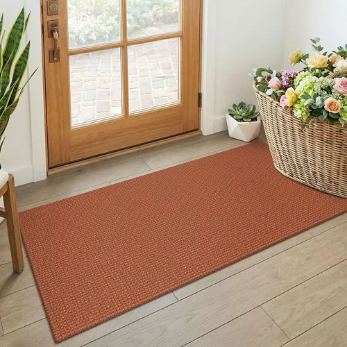 Miniatura 73 de KOZYFLY - Tapetes para entrada, lavable, tejido, con respaldo de goma antideslizante, de algodón, interiores, cocina, entrada, vestíbulo y puerta