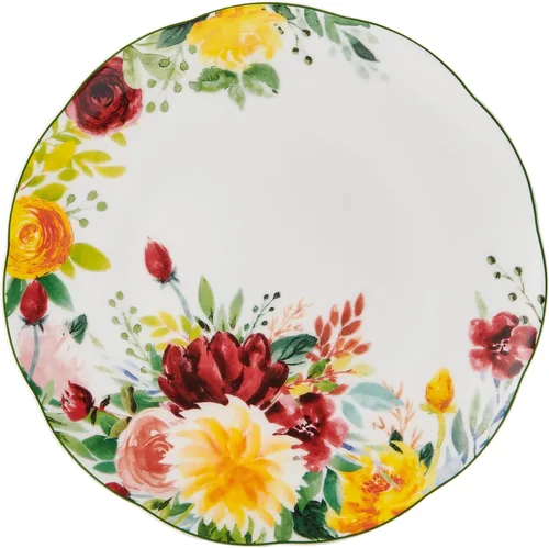 Miniatura 8 de Mikasa Clara Bone - Vajilla ligera de porcelana de 16 piezas, resistente a las astillas, servicio para 4