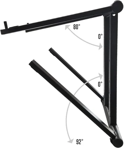 Miniatura 5 de AXA AXCESSABLES Soporte para portátil DJ con bolsa de viaje Soporte portátil plegable de aluminio para portátiles de hasta 15 pulgadas y 20 libras