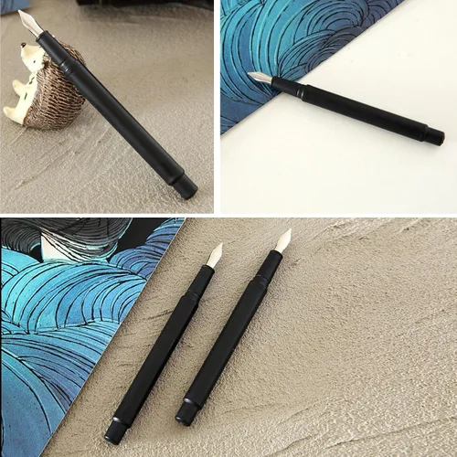 Miniatura 5 de M MUGIT Juego de 5 herramientas de arte para rascar, bolígrafo de pintura de dibujo para rascar, bolígrafo para rascar con forma de pluma