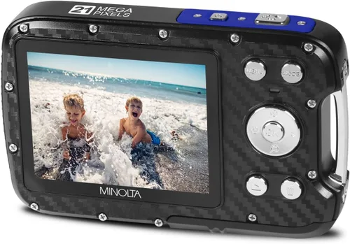 Miniatura 4 de Minolta Cámara digital resistente al agua – 16 pies, fotos de 21 MP, video HD de 1080p, LCD de 2.8 pulgadas, zoom digital 4X, antivibración