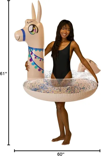 Miniatura 10 de PoolCandy Tubos inflables de piscina y anillos de natación para animales Beige