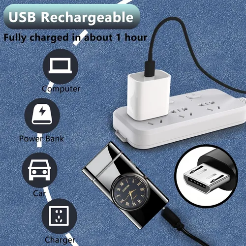 Miniatura 6 de Encendedor Eléctrico - Encendedor de Doble Arco USB Recargable, sin Llama, Resistente al Viento con Indicación LED de Batería para Velas, Acampada