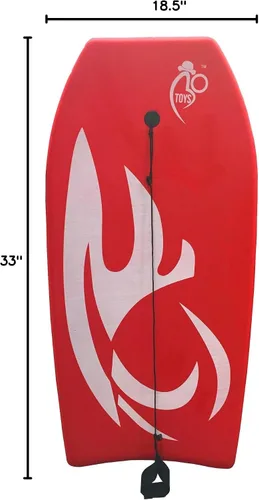 Miniatura 10 de Bo-Toys Tabla de bodyboard ligera con núcleo EPS Rojo