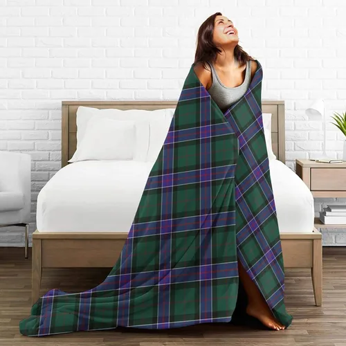 Miniatura 5 de Manta de franela Scottish Clan Sinclair Modern Tartan Ultra suave, ligera y versátil para cama, sofá y decoración del hogar, ideal para hombres