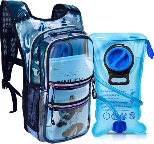 Miniatura 15 de Paquete de hidratación, mochila de agua con vejiga de hidratación de 3 L, aislamiento ligero, esencial para festivales, mochila de hidratación rave