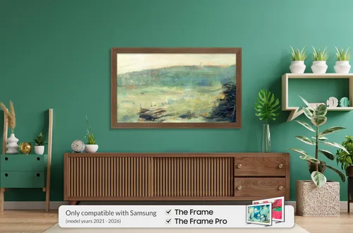Miniatura 2 de Marco para TV Deco Slim de 3" con Chip de Color Walnut Museum (32", 43", 50", 55", 65", 75", 85") Compatible SOLO con televisores Samsung The Frame