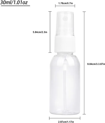 Miniatura 2 de TRENDBOX Botella de spray de niebla fina de plástico transparente vacía, Claro