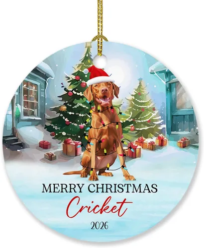 Miniatura 8 de Adorno personalizado de caniche negro, regalo para perro, mamá, perro, papá, adorno de Navidad único de perro caniche negro 2025, adorno de caniche