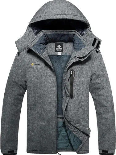 Miniatura 6 de GEMYSE - Chaqueta de esquí para hombre, impermeable, para invierno, con capucha, resistente al viento, cortavientos, para la nieve y la lluvia