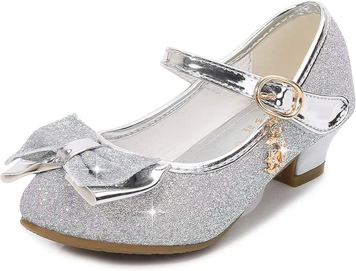 Miniatura 30 de Cadidi Dinos Zapatos de vestir para niñas con tacón de fiesta de boda Mary Jane Princess Flower Shoes (bebé/niño pequeño/niño grande)