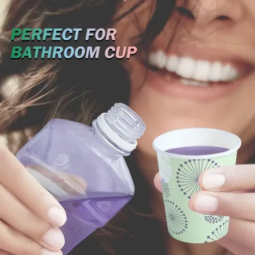 Miniatura 5 de [Paquete de 300] Tazas de papel mini de 5 onzas, tazas pequeñas desechables para enjuague bucal y baño, tazas de papel para café de 5 onzas