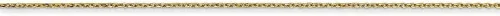 Miniatura 3 de Roy rosa joyas oro amarillo de 10K .6Mm Sólido Collar de cadena de corte de diamante longitud 16" pulgadas