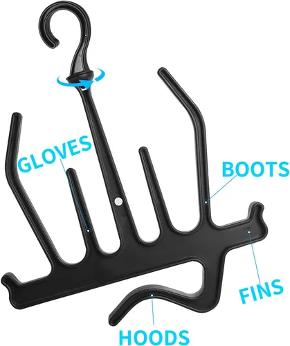 Miniatura 3 de Luwint Organizador de suspensión de secado de buceo para aletas, guantes, botas, capuchas