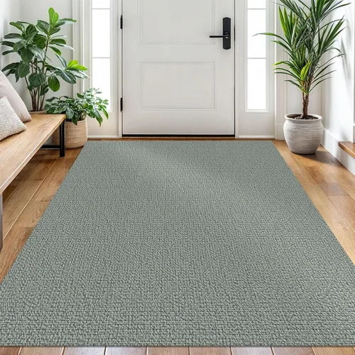 Miniatura 74 de EARTHALL Alfombra pequeña de 2 x 3 pies, lavable para entrada, antideslizante, trenzada, alfombra para puerta interior y exterior, alfombra tejida