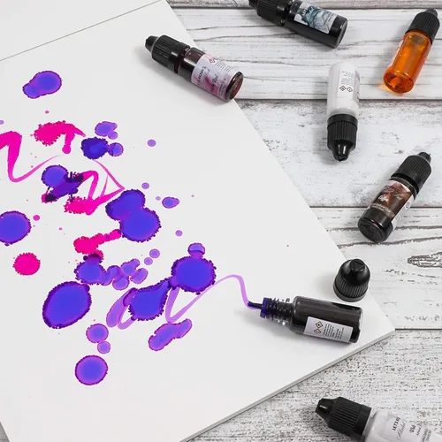 Miniatura 2 de Bright Creations Bloc de papel de tinta con alcohol, 8.5 x 11 pulgadas, 25 hojas, papel sintético para suministros de pintura y arte de tinta