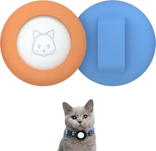 Miniatura 15 de SimpleThings Air-tag - Soporte para collar de gato, funda protectora de silicona para mascotas para Air-tag, paquete de 2 fundas impermeables