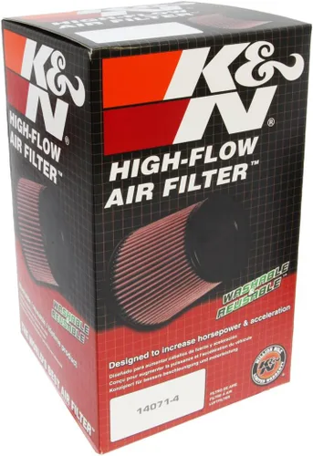 Miniatura 12 de K&N Filtro de aire universal con abrazadera original de alto flujo de por vida: alto rendimiento, premium, lavable: diámetro de brida: 3 pulgadas