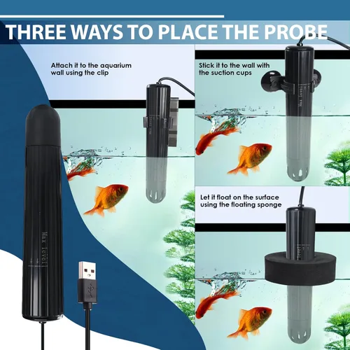 Miniatura 6 de 7 en 1 probador inteligente de calidad del agua, monitor de agua inalámbrico WiFi mide pH/ORP/TDS/EC/salinidad/SG/TEMP, medidor de calidad de agua