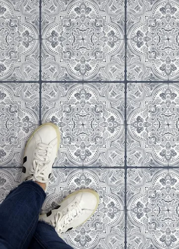 Miniatura 5 de FloorPops Hastings - Azulejos adhesivos para suelo, color azul