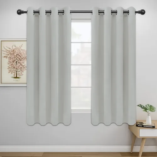 Miniatura 151 de Easy-Going - Cortinas opacas para dormitorio, aislamiento térmico sólido con ojales, cortinas de ventana para reducción de ruido, cortinas