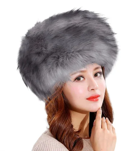 Miniatura 6 de Sombrero ruso de piel sintética esponjosa para hombres, mujeres y ancianos, cosaco clásico de invierno, grueso, resistente al viento, para camping