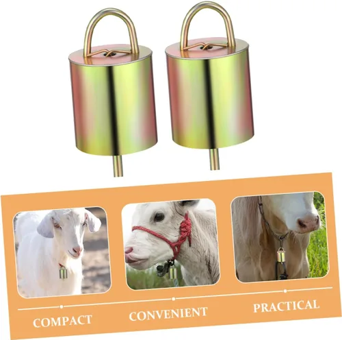 Miniatura 9 de 4 campanas de vaca de metal para granja de ovejas, accesorio de sonido fuerte y nítido para decoraciones de árbol de Navidad