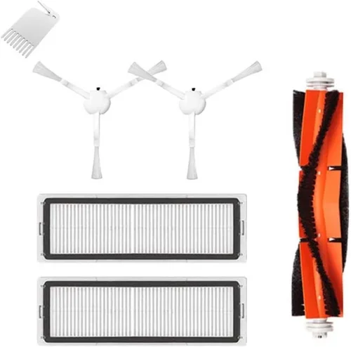 Miniatura 10 de EtliN Compatible con Xiaomi Mijia 1C STYTJ01ZHM Cepillo principal lateral Tanque de agua, paño de trapeador, kit de piezas de filtro HEPA, 1 cepillo