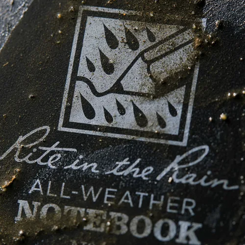Miniatura 8 de Rite In The Rain Cuaderno de espiral superior resistente a la intemperie, 4 x 6 pulgadas, cubierta negra, patrón universal (No. 746-3), paquete de 3