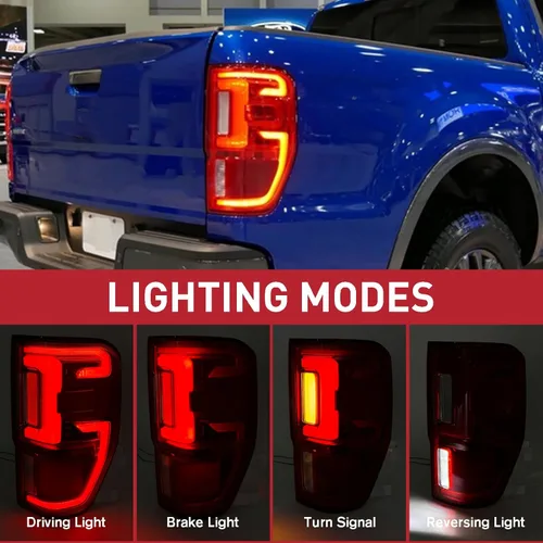 Miniatura 3 de Conjunto de Lámpara Trasera LED de Luz Trasera con Punto Ciego (Módulo NO Incluido) Compatible con Ford Ranger 2019-2023 Lado Derecho del Pasajero