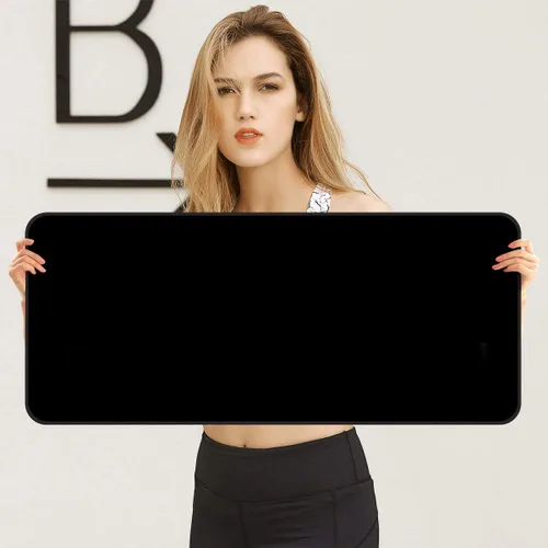 Miniatura 6 de Mouse pad grande para juegos con base antideslizante, tamaño XXL extendido, pesado, cómodo, plegable para computadora de escritorio, laptop, Negro-2