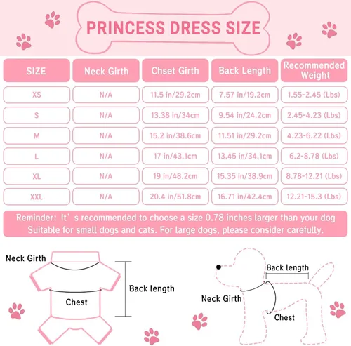 Miniatura 2 de Vestidos para Perros, Ropa de Mascota a la Moda, Vestidos de Princesa para Cachorros con Rayas y Malla (Azul, XS)