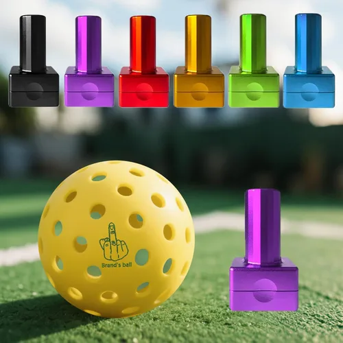 Miniatura 8 de Sello de Pelota de Pickleball Personalizado con Tu Logo Texto Marcador de Pickleball Reutilizable Perfecto para Marcar Tus Pelotas de Pickleball