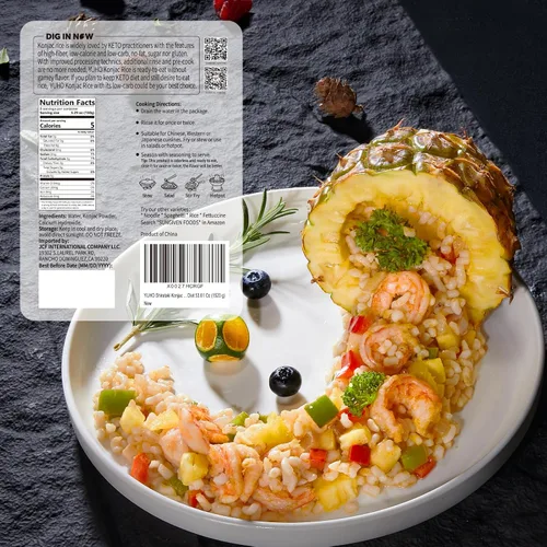 Miniatura 2 de YUHO Shirataki Konjac - Arroz para el interior, vegano, sin gluten, sin grasa, apto para dieta cetogénica, bajo en carbohidratos, 53.61 onzas