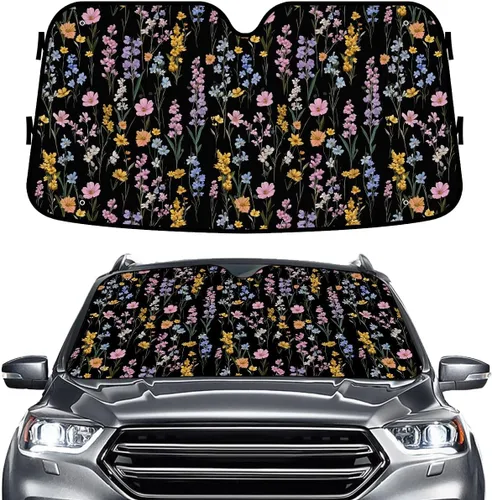 Miniatura 27 de GENANY Parasol divertido para parabrisas de la familia de perros de pastor alemán para automóvil, SUV, camión (55 x 30 pulgadas), parasol