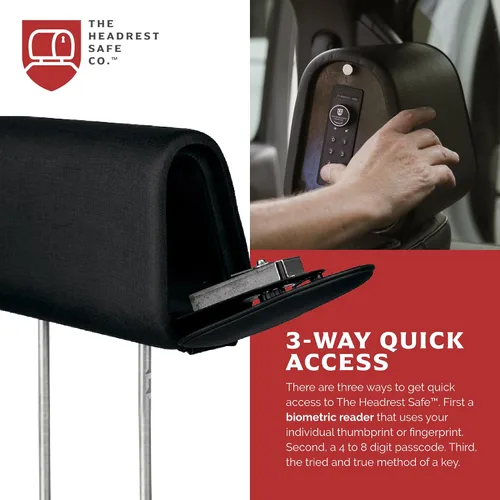 Miniatura 4 de El juego de reposacabezas seguros HEADREST Safe Vulcan de tela - Juego de reposacabezas para asiento del pasajero + reposacabezas para acompañante