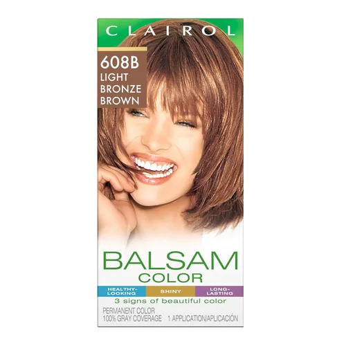 Miniatura 25 de Clairol Balsam - Tinte permanente para el cabello, color negro 618, paquete de 1 unidad 618 negro