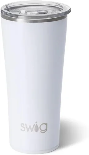 Miniatura 41 de Swig Life - Vaso aislante de 22 onzas, vaso de viaje para café con tapa, taza de viaje para café apta para portavasos, acero inoxidable (Aqua)