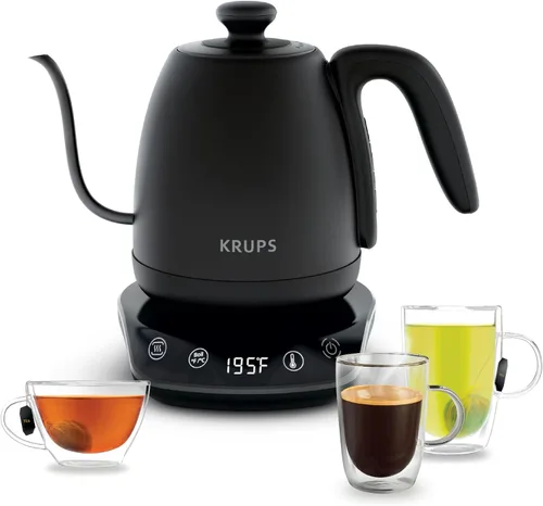 Miniatura 10 de KRUPS Hervidor de Agua Eléctrico de 1.5L de Acero Inoxidable con Toque Frío en el Interior, Hervido Rápido, Una Taza en 80 Segundos, Pared Doble