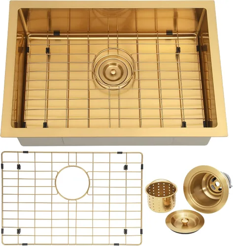Miniatura 17 de Kitsitchen Fregadero de cocina para autocaravana, calibre 16, T304S, fregaderos de cocina de acero inoxidable para montaje inferior, fregadero