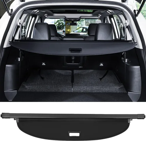Miniatura 9 de Cubierta de carga para maletero para Nissan Rogue S SV SL Platinum 2014-2020 retráctil para maletero trasero de carga, cubierta de seguridad